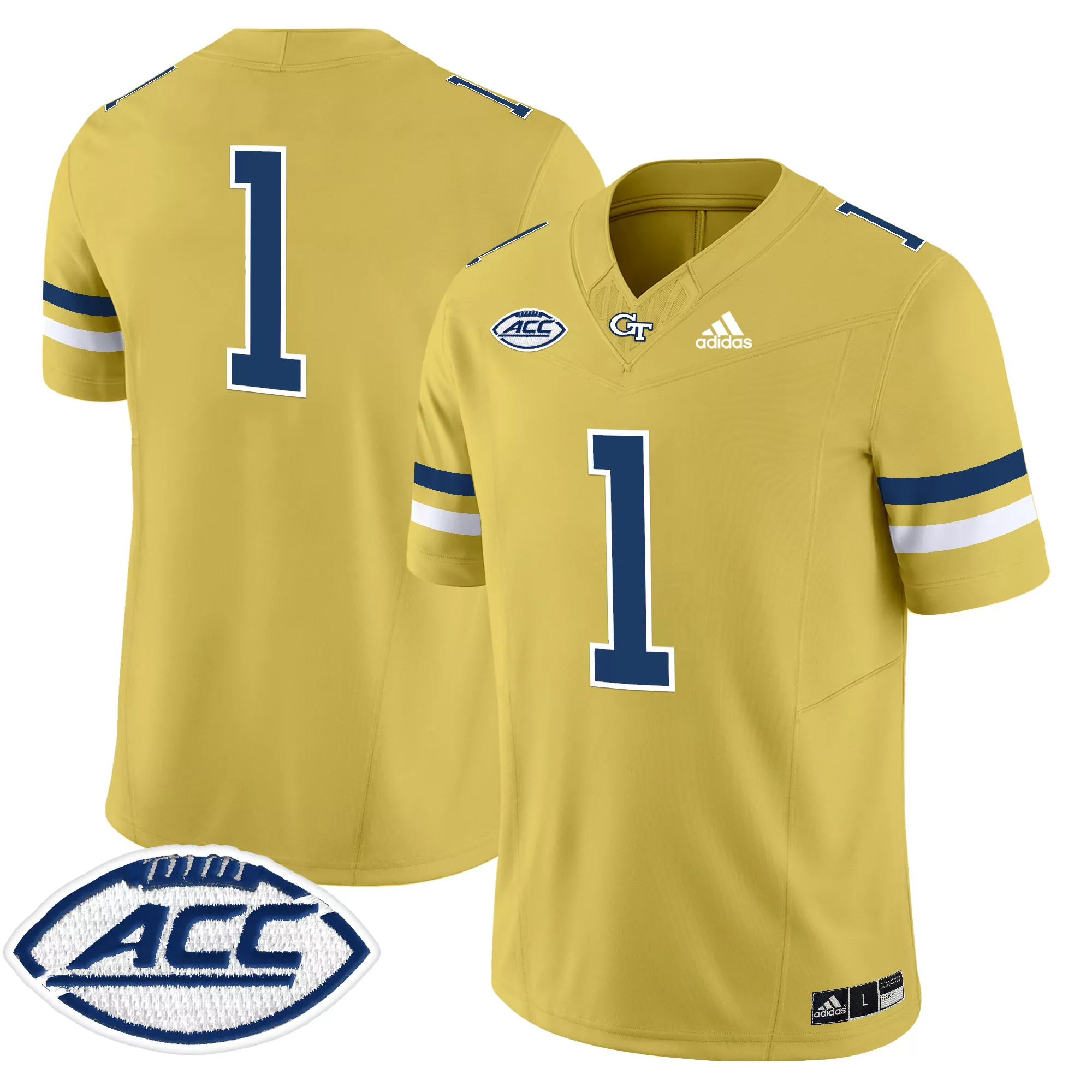 22 georgia tech yellow jackets adidas swingman jersey gray