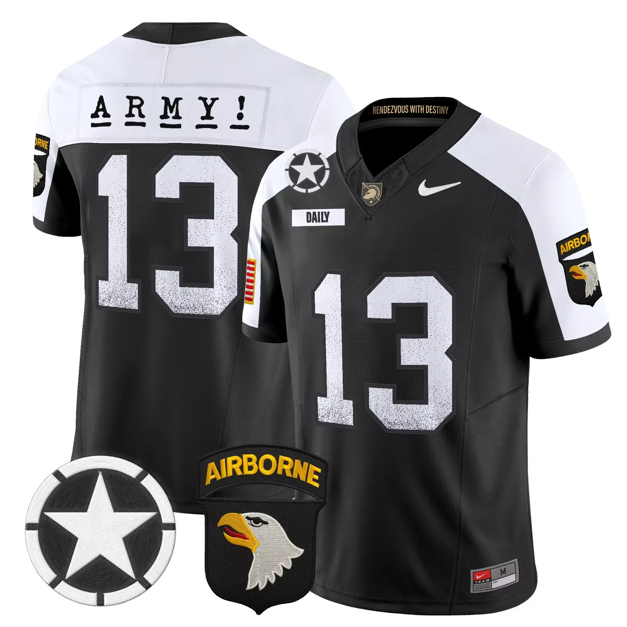 Army 12 Men'S Stitched Jersey With Name Patch Gold 2025