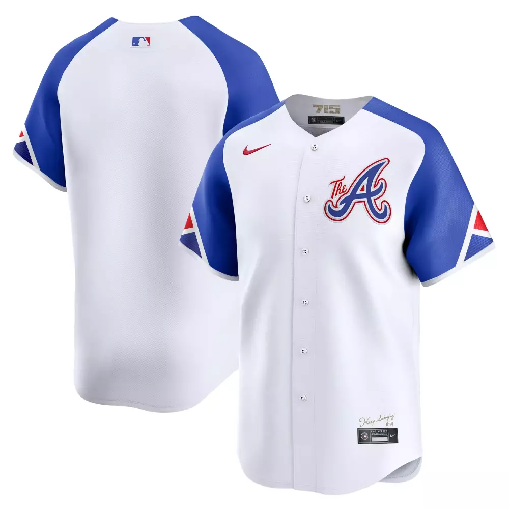 atlanta braves white blue jersey 2023 men s all stitched vapor jersey