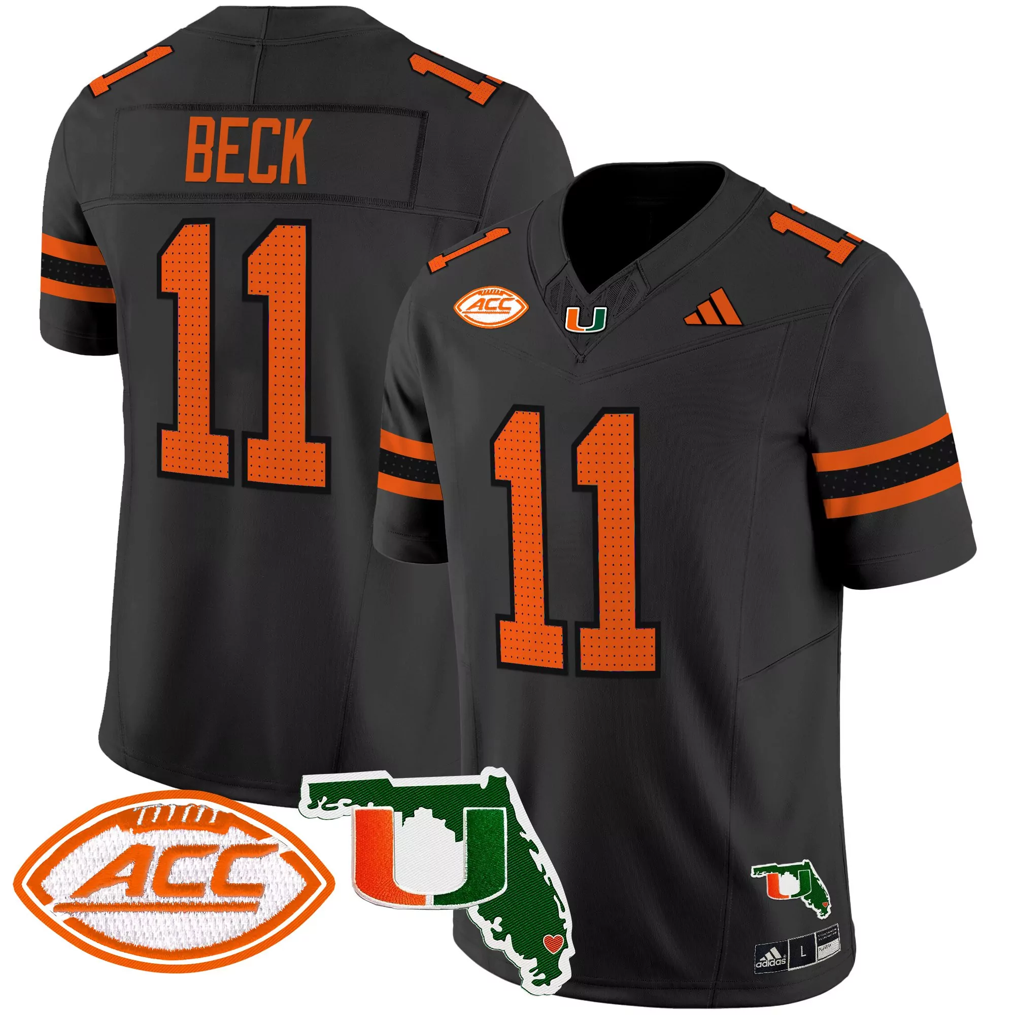 beck 11 women s miami hurricanes white vapor limited jersey 2025 with acc patch