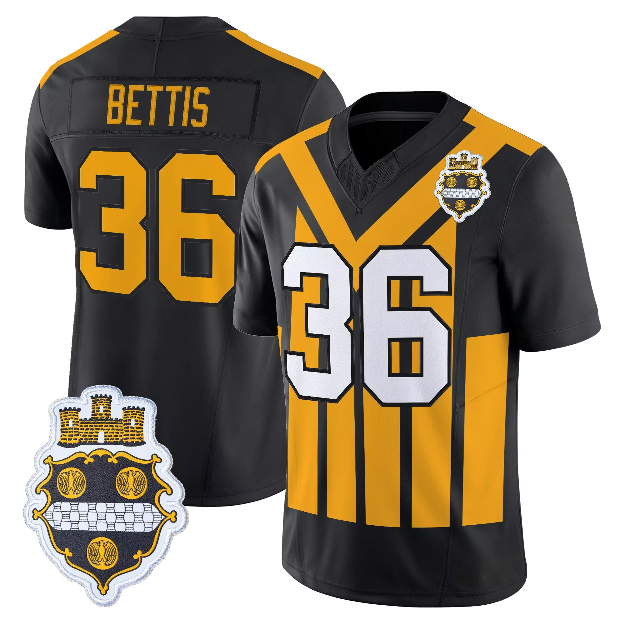 Bettis 36 Men'S Stitched Jersey Pittsburgh Steelers White 2023 Born From Coal Edition