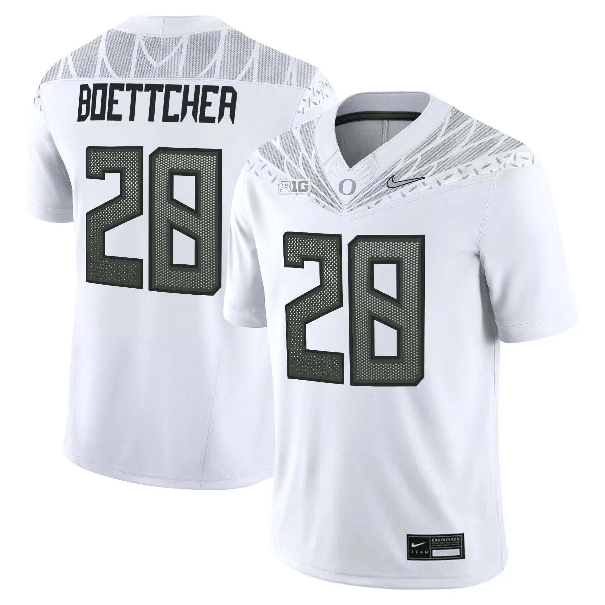 Boettcher 28 Men'S Oregon Ducks 2025 All Stitched Gang Green Jersey With Name Patch