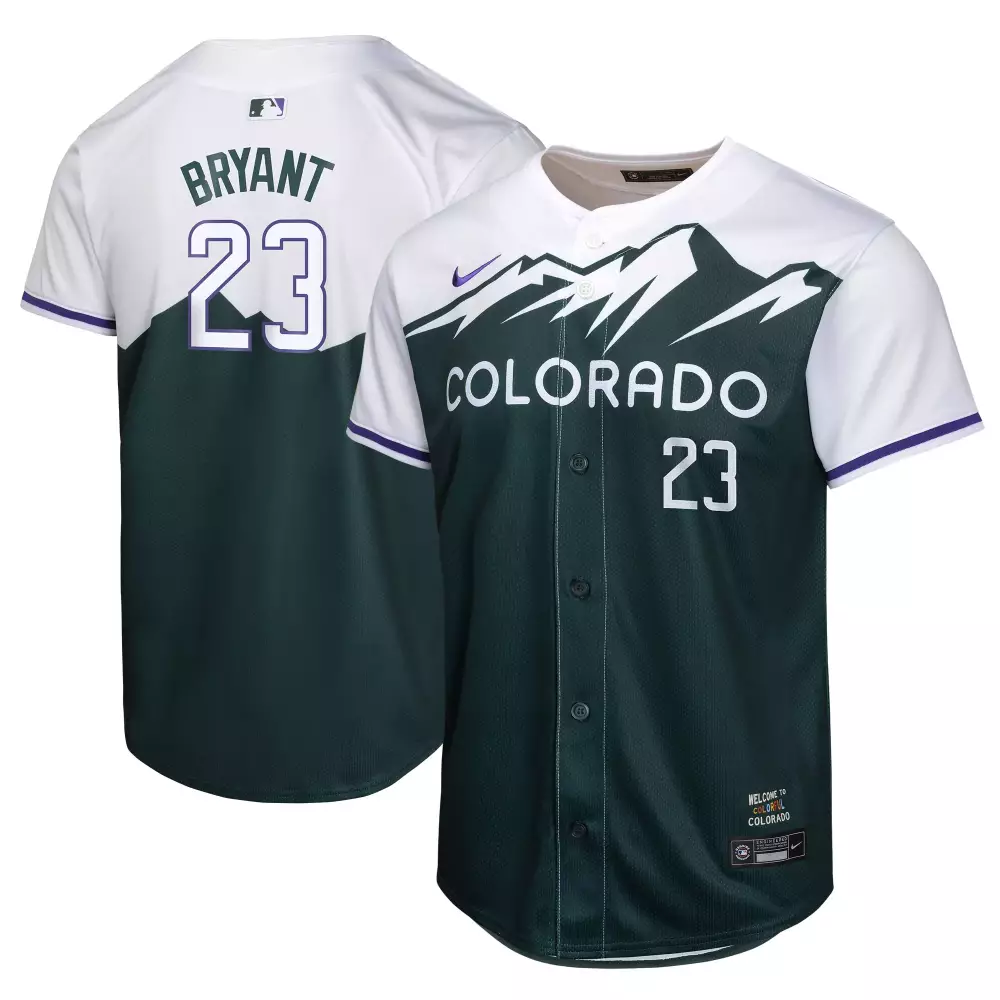 Bryant 23 Colorado 2025 City Connect Stitched Jersey | Dark Green & White | For Men, Women & Youth