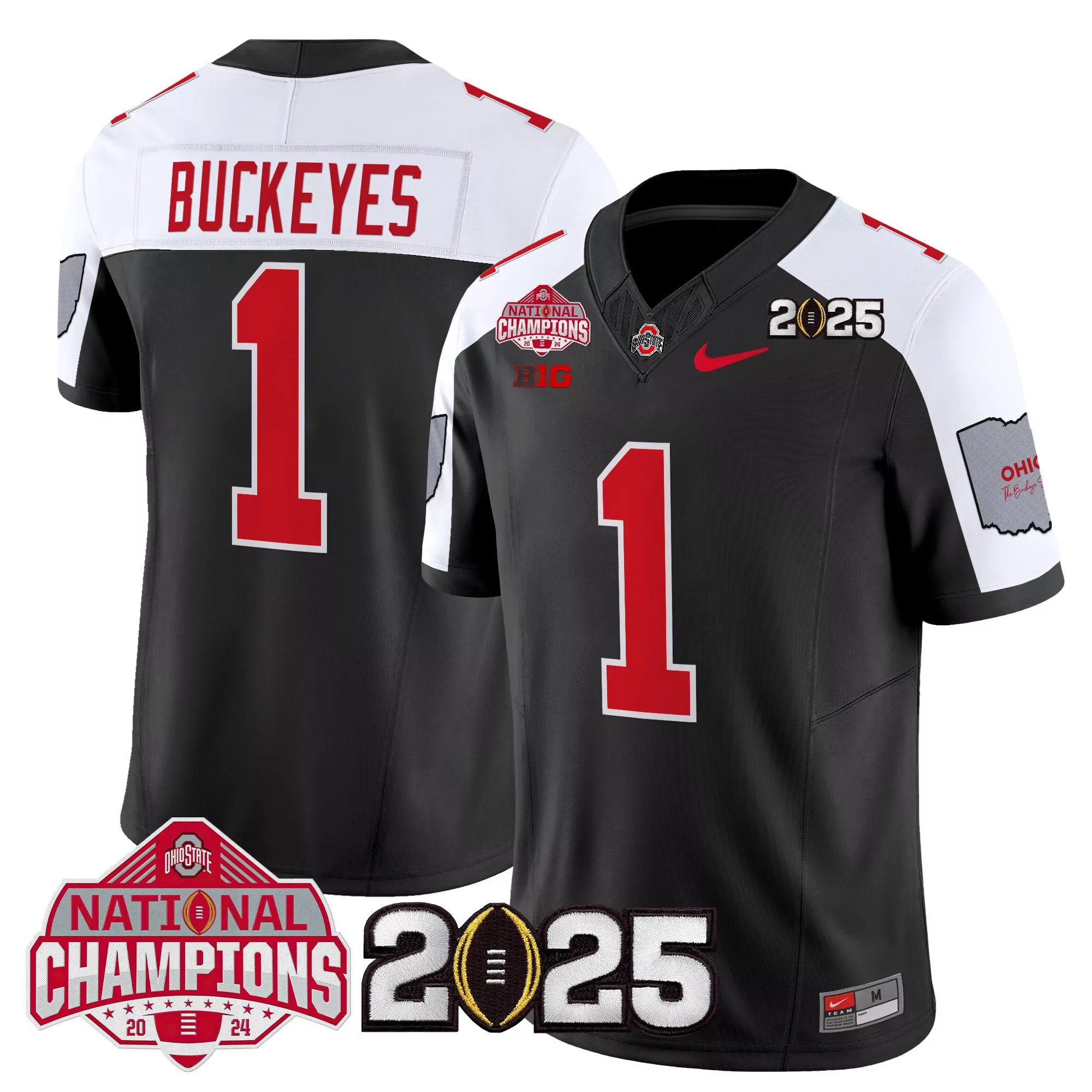 buckeyes 614 stitched vapor jersey men s white 2025 limited edition