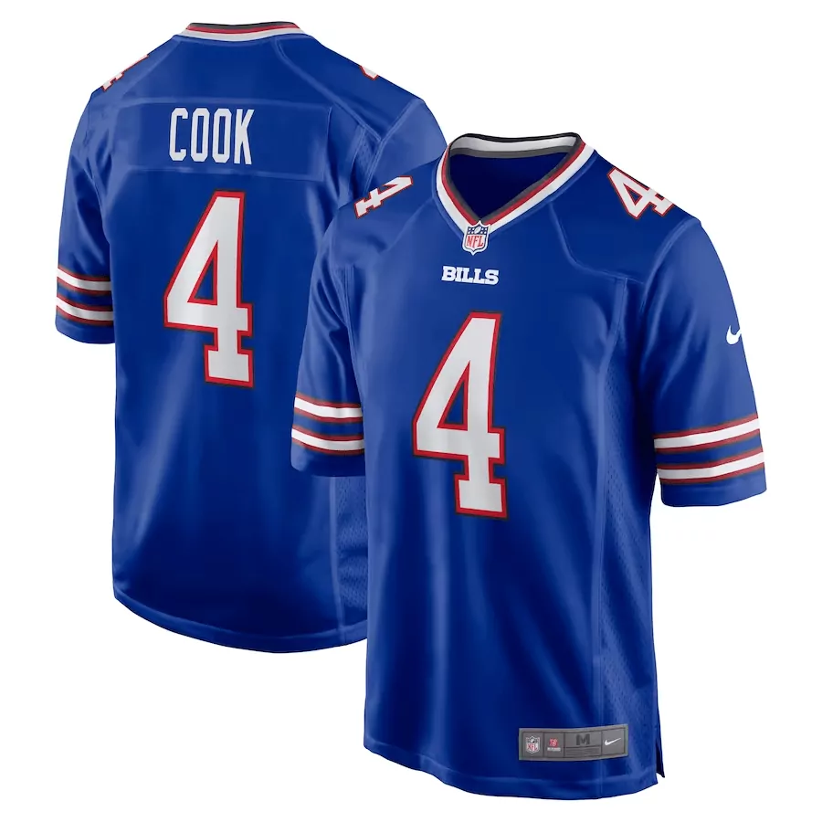 Cook 4 Women's Buffalo Bills White Vapor Limited Jersey | Stitched Embroidered Patch 2023 | For Women, Men & Youth Fan Gear