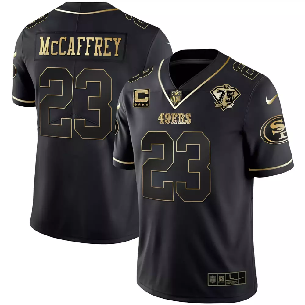 Christian McCaffrey 23 San Francisco 49ers Red All Stitched Vapor Jersey | 2023 Youth Edition | Fan Gear | For Men, Women & Youth