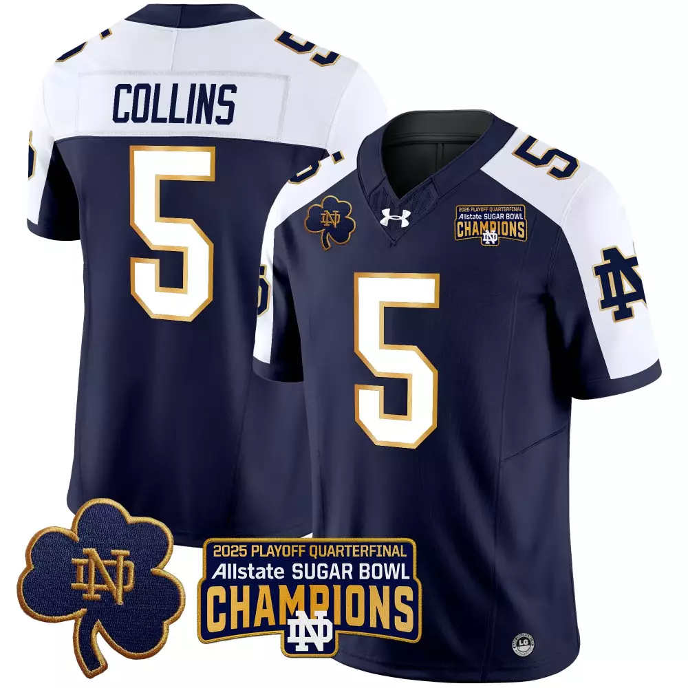 your name 00 women s vapor jersey notre dame fighting irish 2025 black stitched embroidered patch