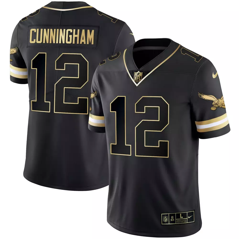 Cunningham 12 Men'S Black Eagles All Stitched Jersey With Name Patch 2023