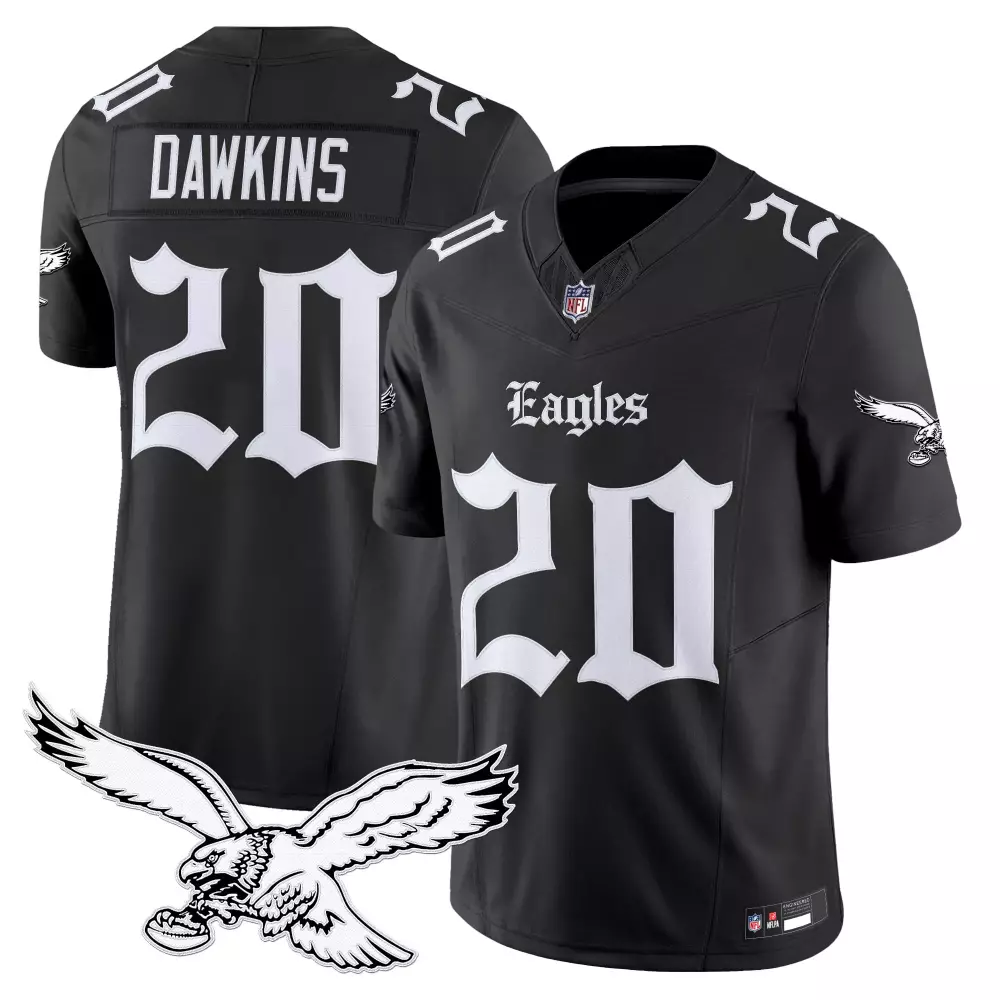 dawkins 20 men s white philadelphia eagles vapor jersey independence day 2025