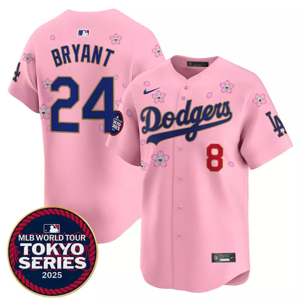 2024 World Tour Seoul Series Patch Vapor Premier Women's Dodgers Jersey | Limited Edition All Stitched | For Men, Women & Youth