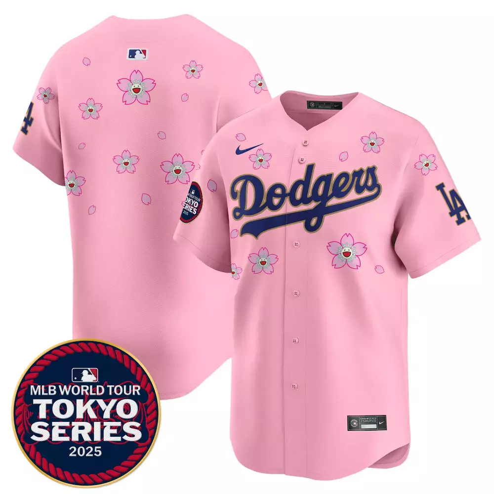 2024 World Tour Seoul Series Patch Vapor Premier Women's Dodgers Jersey | Limited Edition All Stitched | For Men, Women & Youth