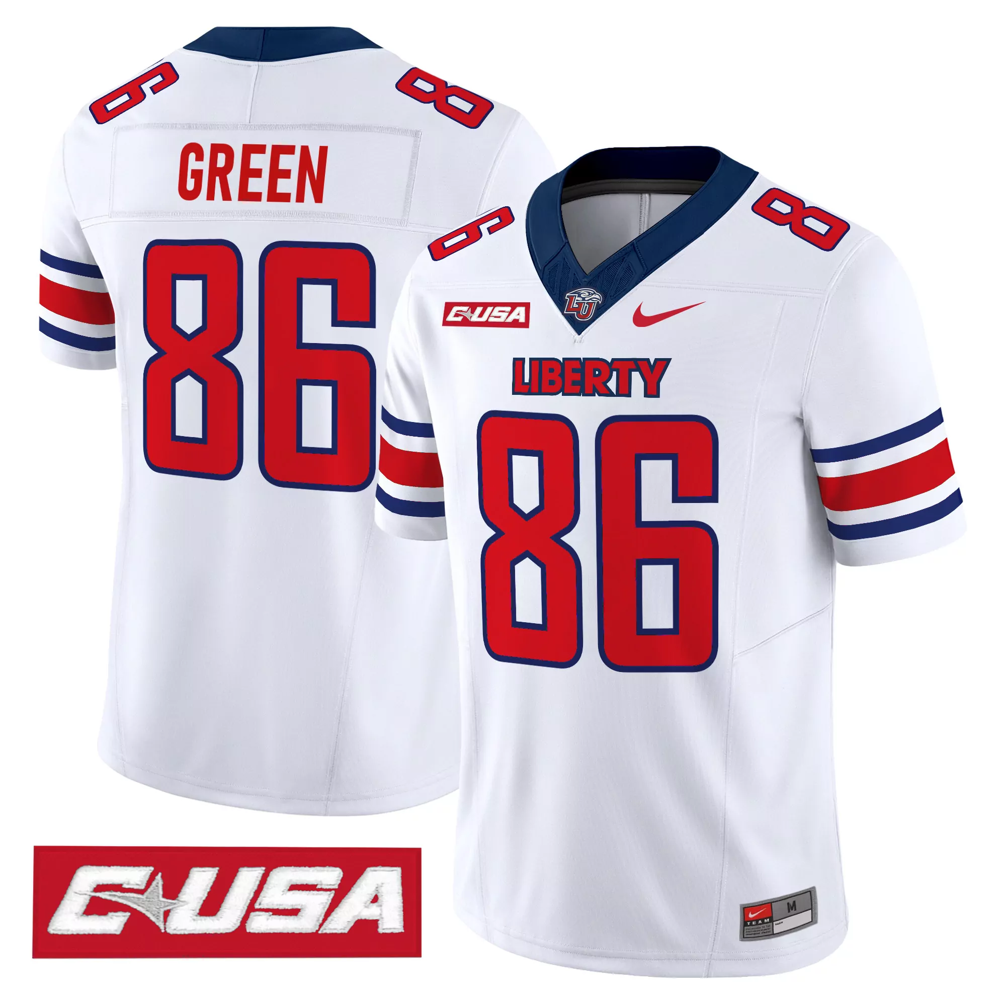 Cooley 20 Men'S Liberty Flames 2024 Navy All Stitched Jersey Name Patch 1