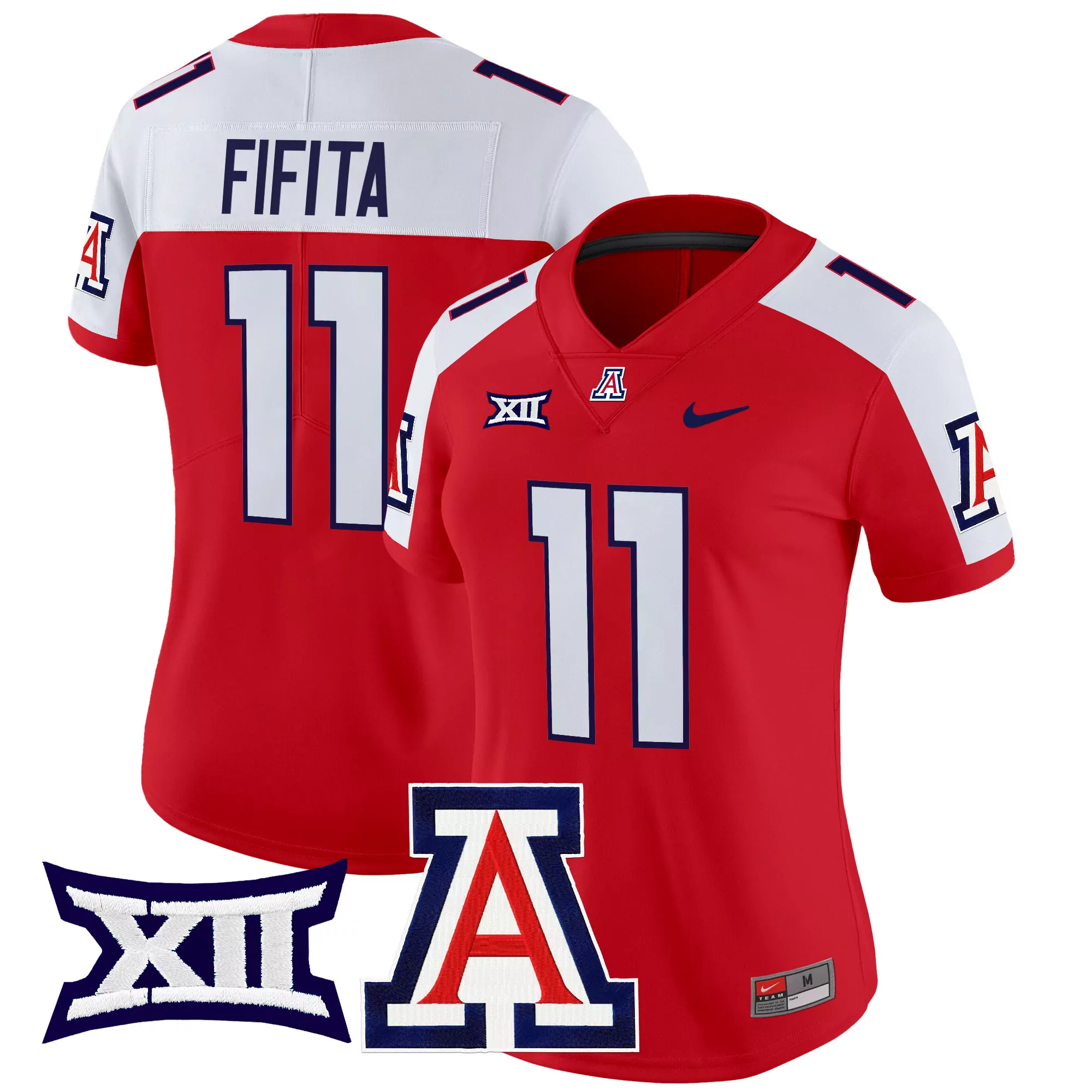 fifita 11 women s arizona wildcats 2024 vapor limited jersey all stitched red embroidered patch