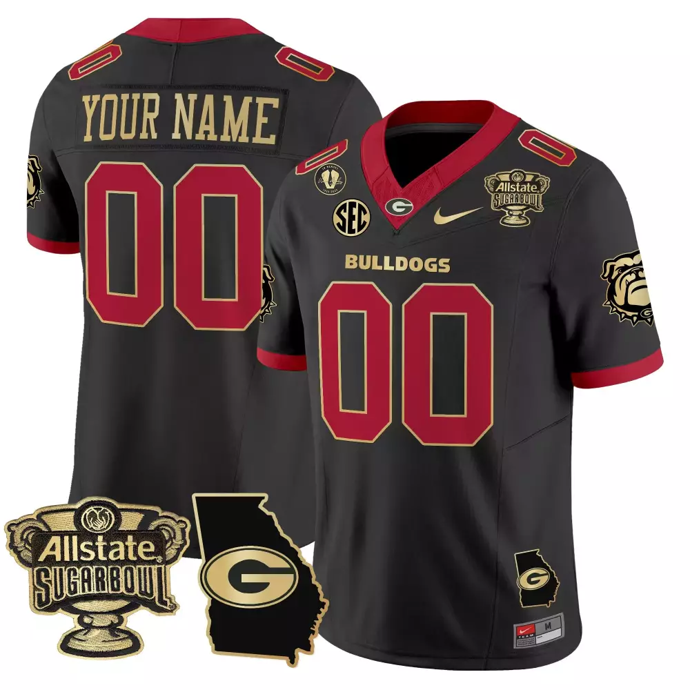 Georgia Bulldogs 2024 Red Men's Vapor Jersey V3 | Georgia Map All Stitched | For Men, Women & Youth