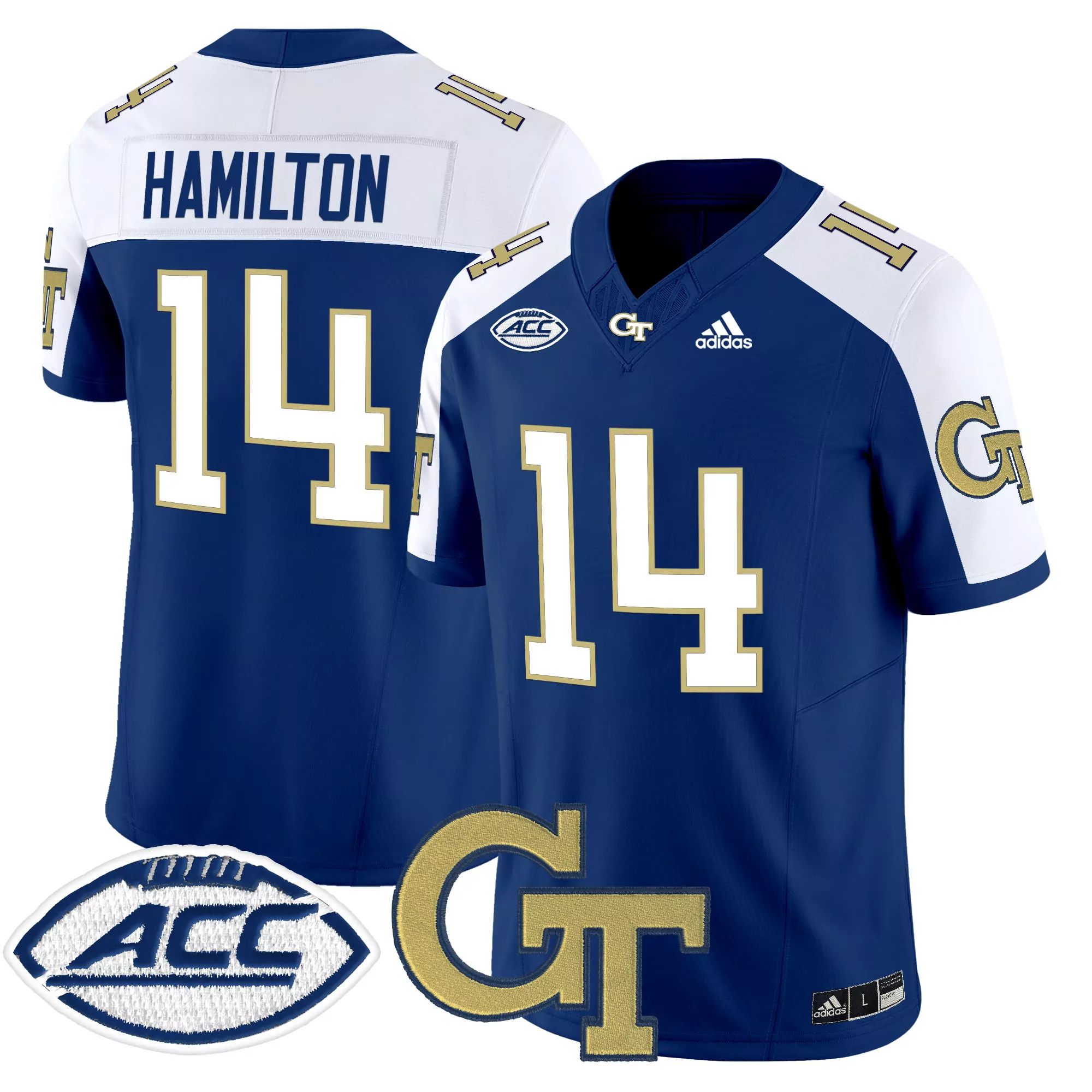 georgia tech yellow jackets gameday greats youth personalized baseball fashion jersey navy