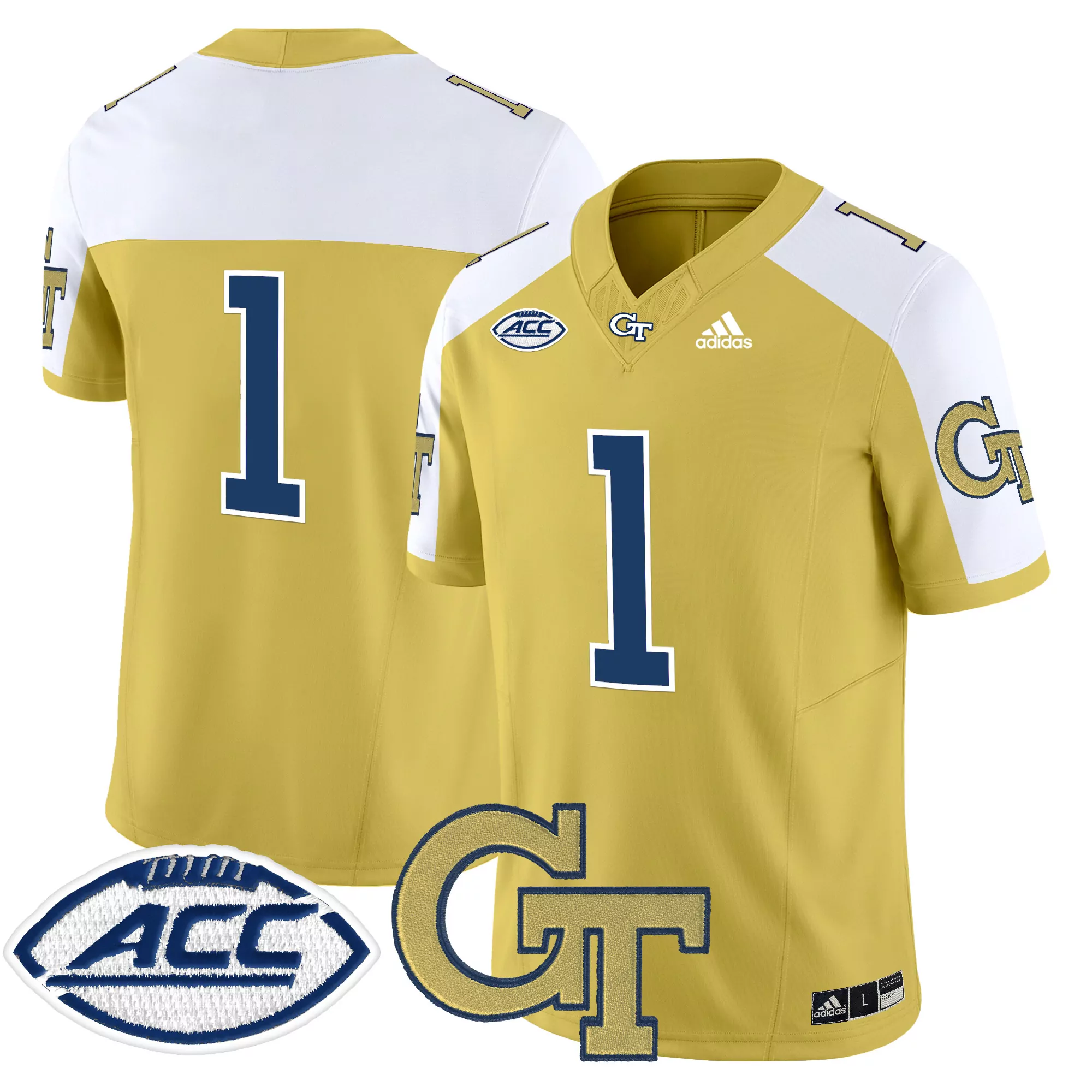 georgia tech yellow jackets gameday greats youth personalized baseball fashion jersey navy