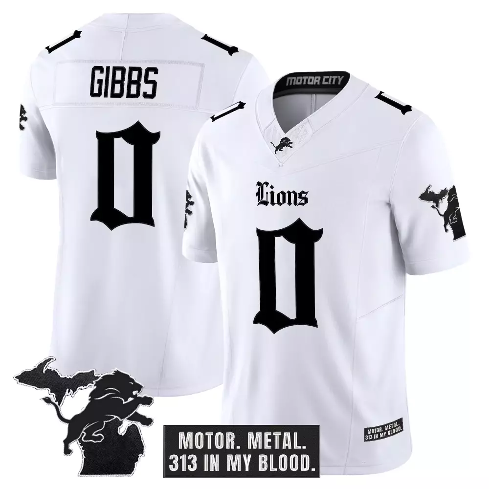 313 Motor City Black Vapor Jersey | Detroit Lions Men's Stitched Limited Edition 2023 | Game Day Outfit | For Men, Women & Youth