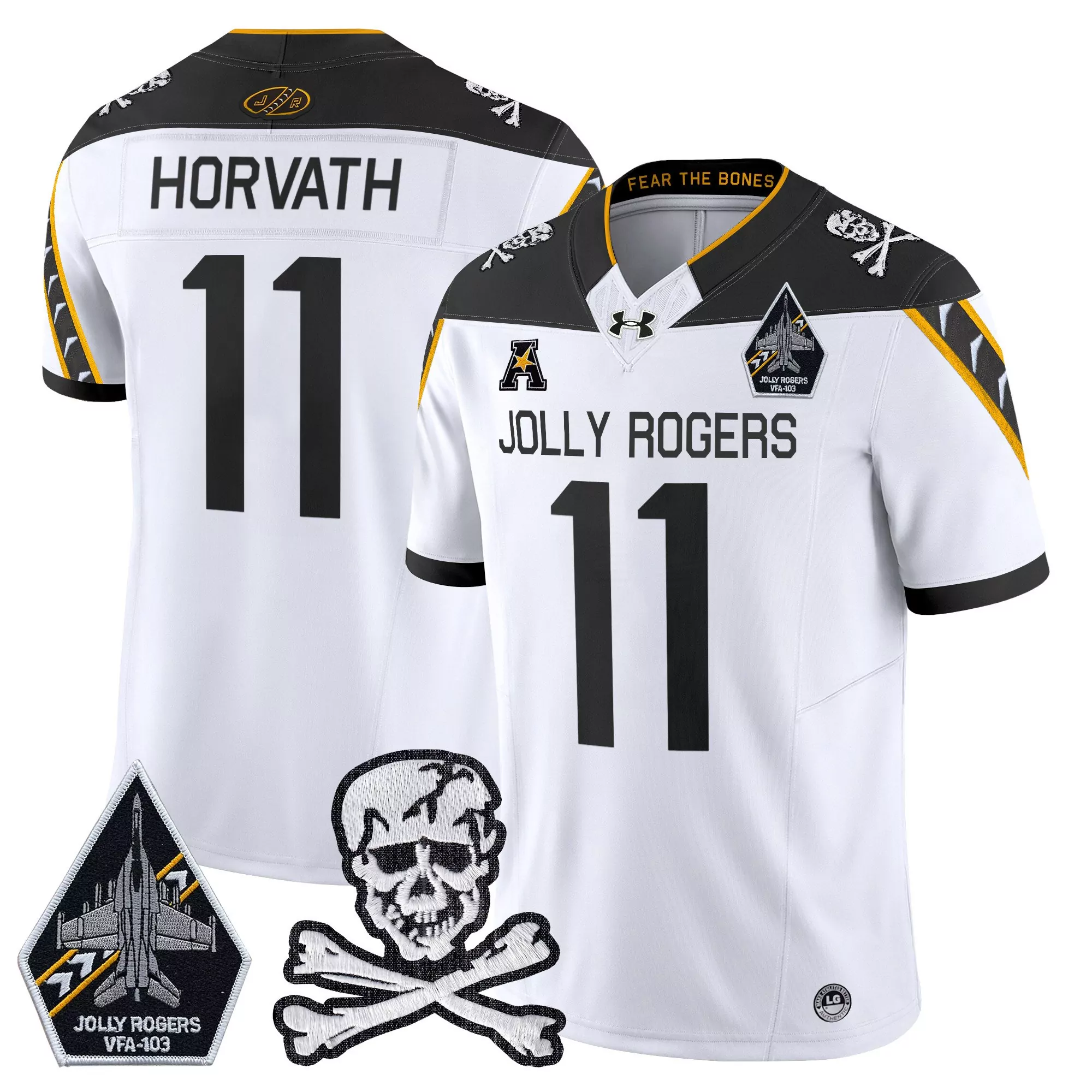 Bellino 27 Women'S Stitched Vapor Jersey Gold Navy Jolly Rogers Vfa 103 Patch 2024