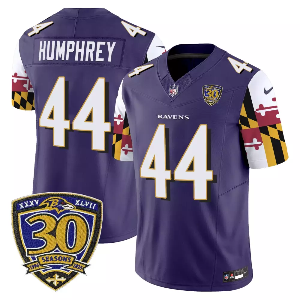 Marlon Humphrey 44 Baltimore Ravens Men's Black All Stitched Jersey | 2023 Edition | For Men, Women & Youth