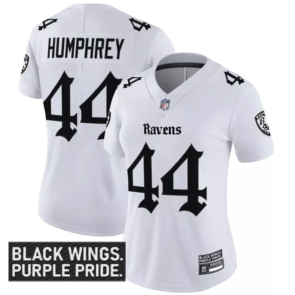 Marlon Humphrey 44 Men's Vapor Jersey | Baltimore Ravens Black Gothic Edition 2022 Stitched | For Men, Women & Youth