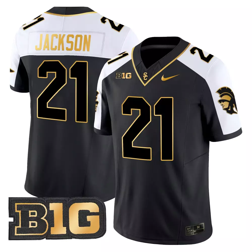 Jackson 21 Men'S Stitched Vapor Jersey Usc Trojans Cardinal With B1G Name Patch 2025 Limited Edition