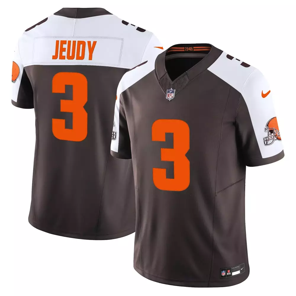 Jeudy 3 Men's Stitched Jersey | Brown Cleveland Browns 1946 Patch Limited Edition | Perfect for Game Day | For Men, Women & Youth