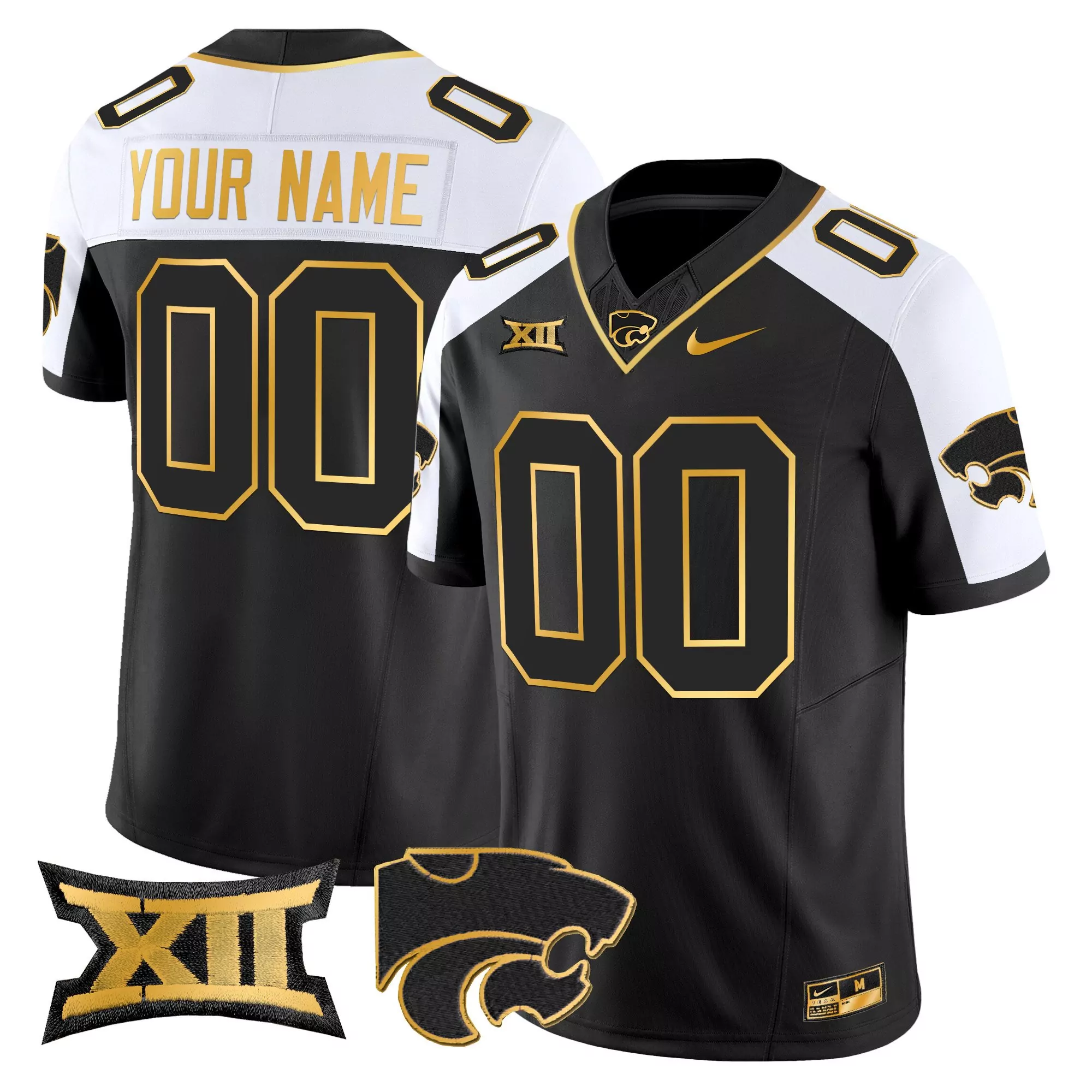 Kansas State Wildcats Black Stitched Jersey Name Patch Women'S 2025 Limited Style