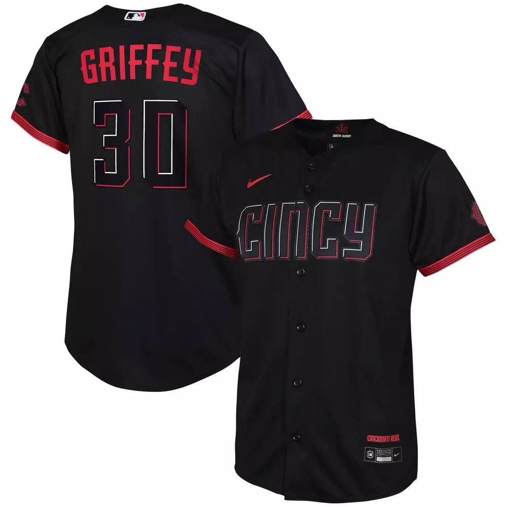 Ken Griffey Jr. Cincinnati Reds Mitchell & Ness 2004 Throwback Jersey | Gray | Authentic | For Men, Women & Youth
