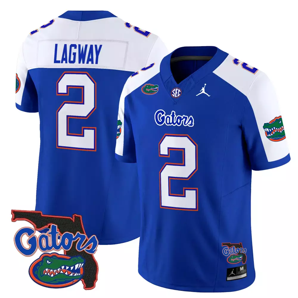 Lagway 2 Men's Black Stitched Jersey | Florida Gators 2025 Name Patch | Fan Gear for Men, Women & Youth