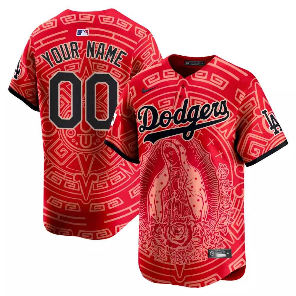 Los Angeles Dodgers Red Stitched Jersey | Custom Name Patch 2023 Men's Style | Fan Gear for Men, Women & Youth