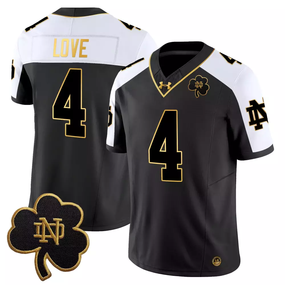 Love 4 Men'S Stitched Jersey Green Notre Dame Fighting Irish Sugar Bowl Champions 2025
