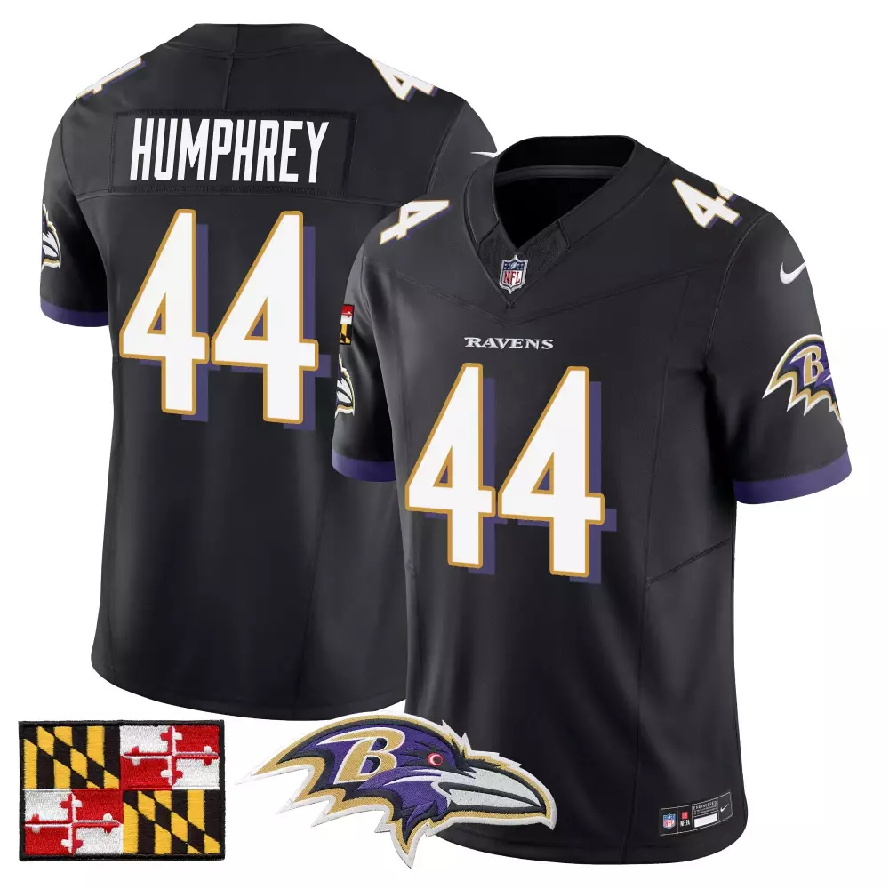 Marlon Humphrey 44 Baltimore Ravens Black Stitched Jersey Men'S 2024 Alternate