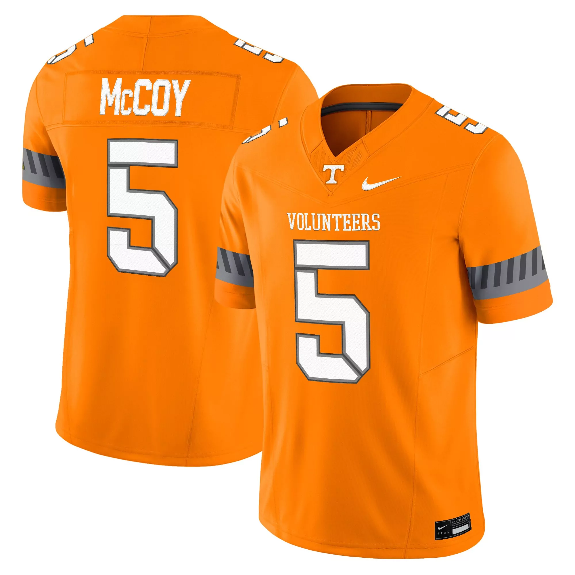 mccoy 5 men s vapor jersey tennessee volunteers white stitched 2025 limited edition