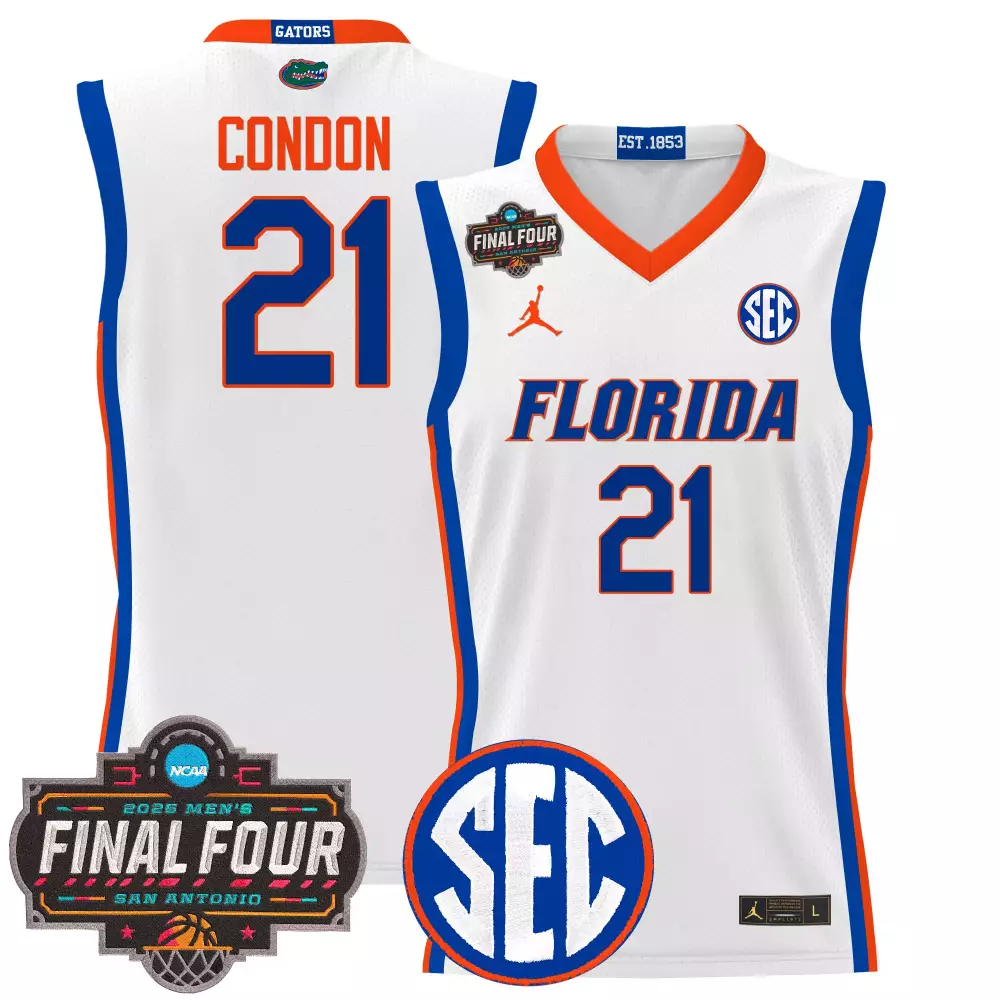 Clayton Jr. Florida Gators 2025 Black Stitched Basketball Jersey | Final Four Edition | Game Day Outfit | For Men, Women & Youth