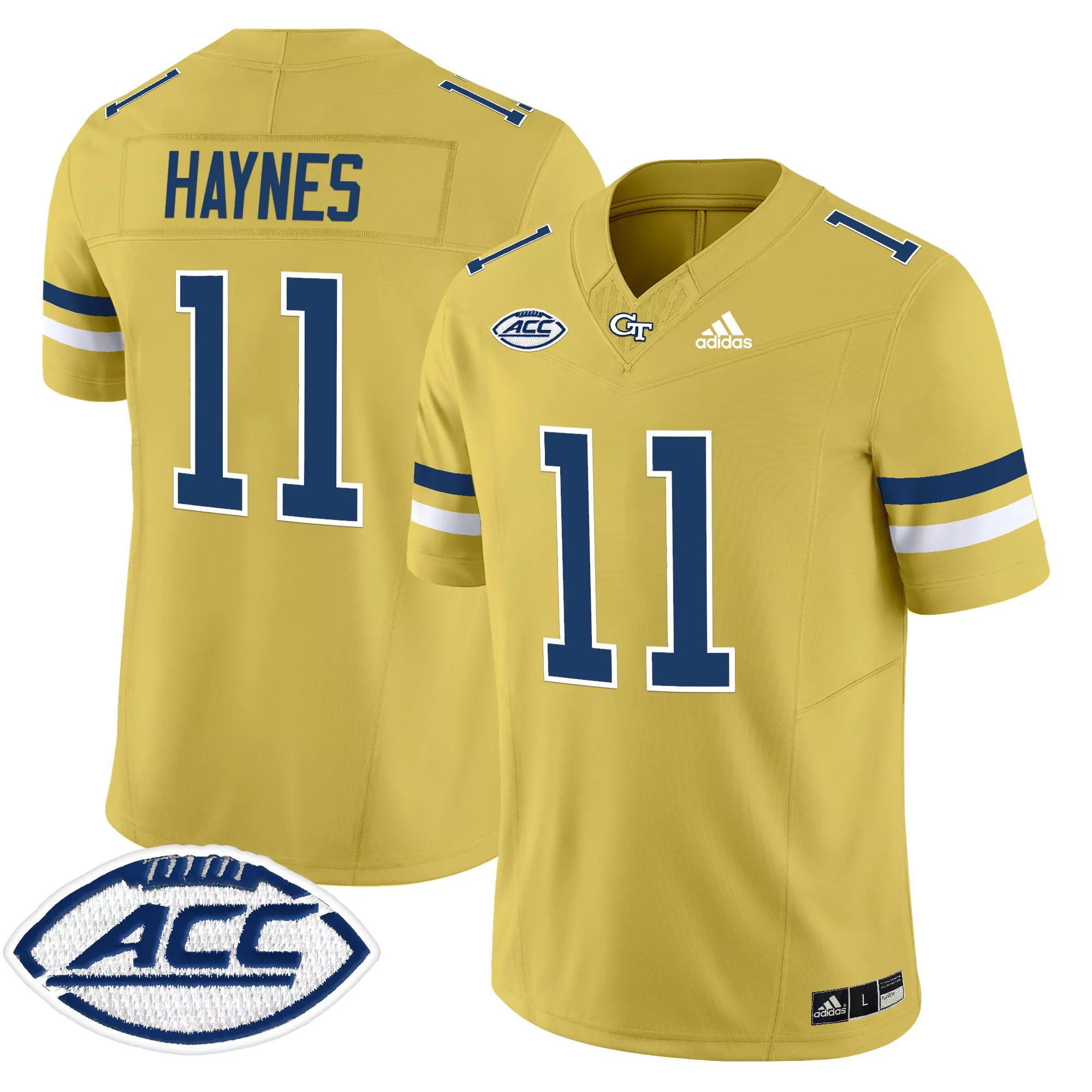 Men'S Georgia Tech Yellow Jackets C Johnson 21 Stitched Jersey Gold Alternate 2024
