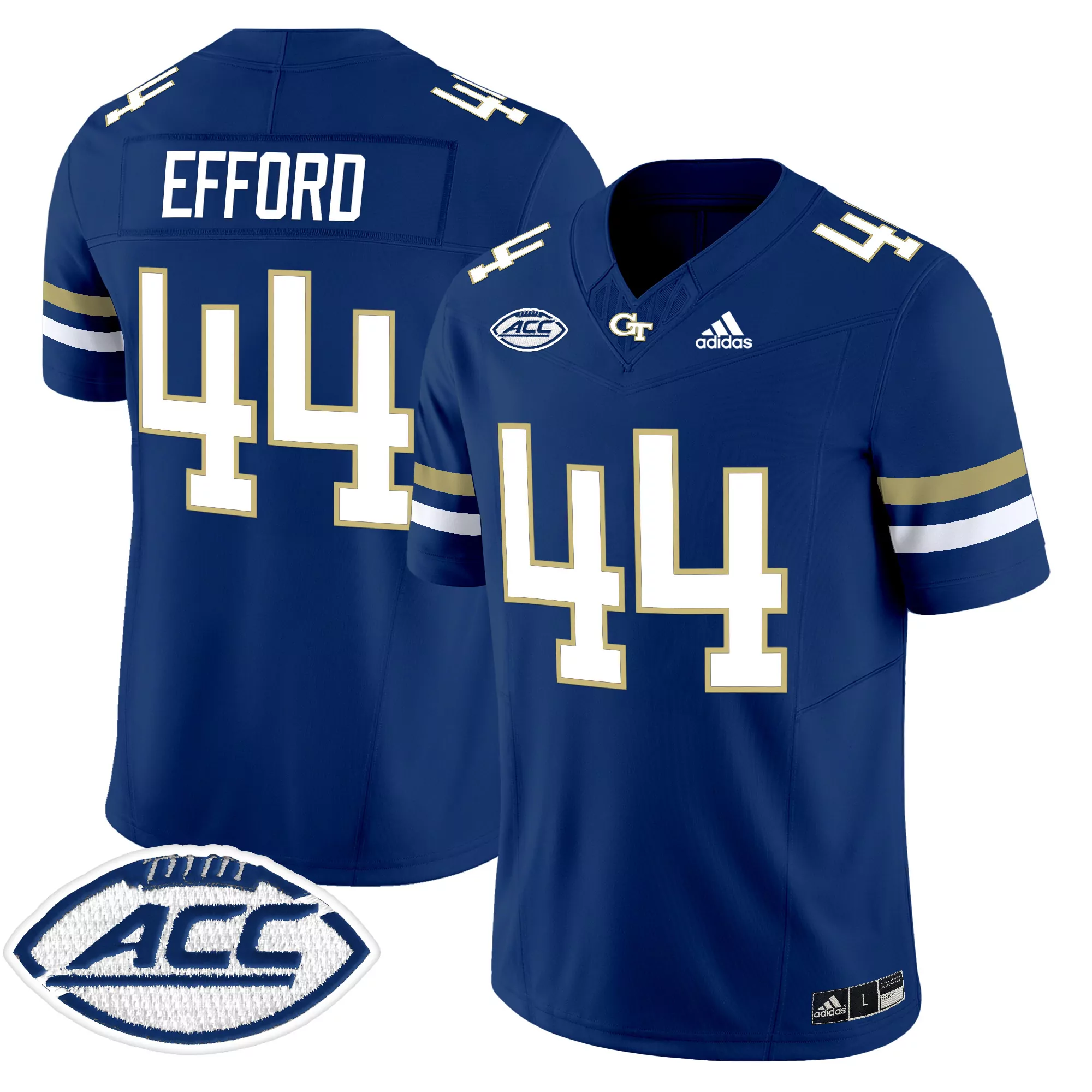 Men'S Georgia Tech Yellow Jackets Haynes 11 Stitched Jersey Gold 2024 With Name Patch