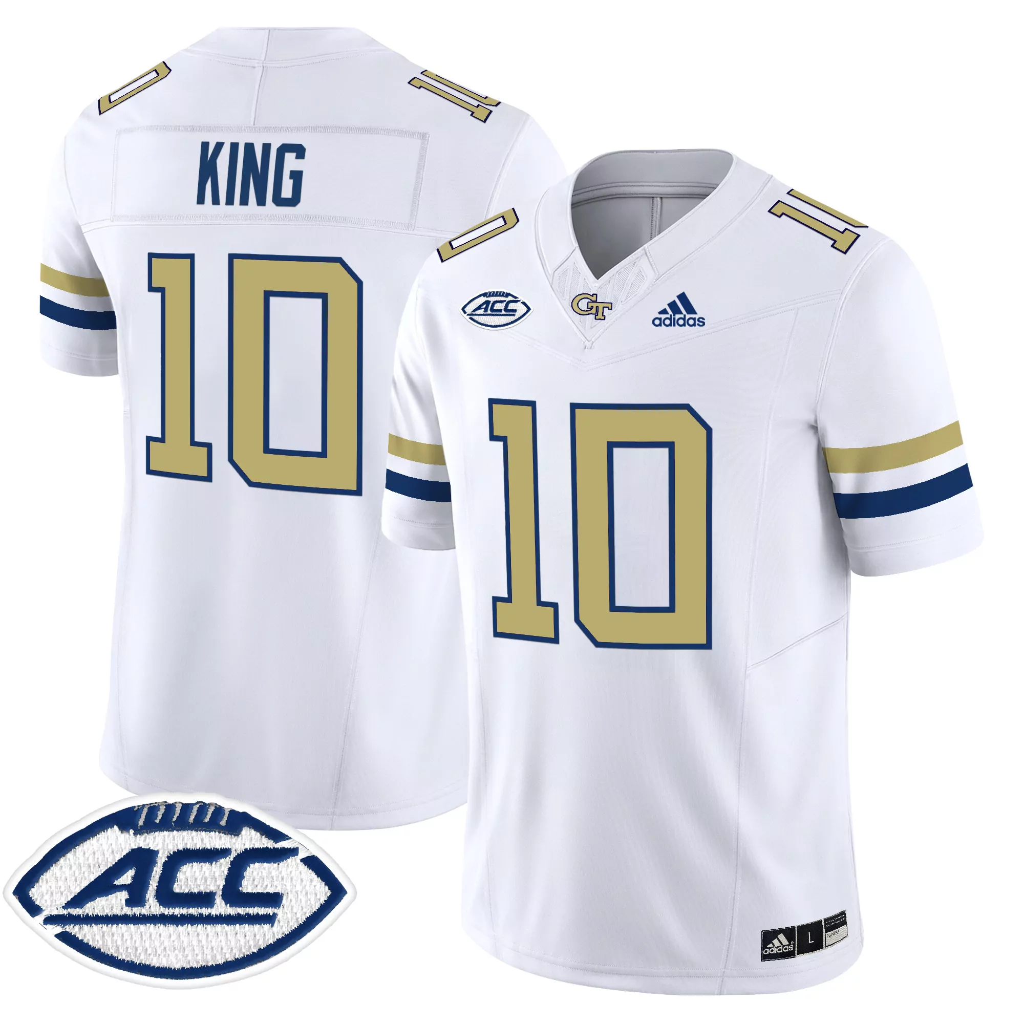 Men'S Georgia Tech Yellow Jackets Haynes 11 Stitched Jersey Gold 2024 With Name Patch