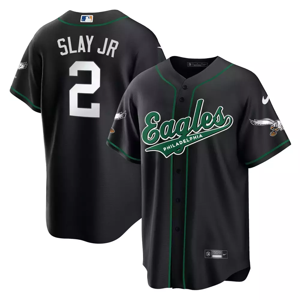 Slay Jr Philadelphia Eagles 2023 Black Stitched Jersey | Fan Gear for Game Day | Perfect Gift Idea | For Men, Women & Youth