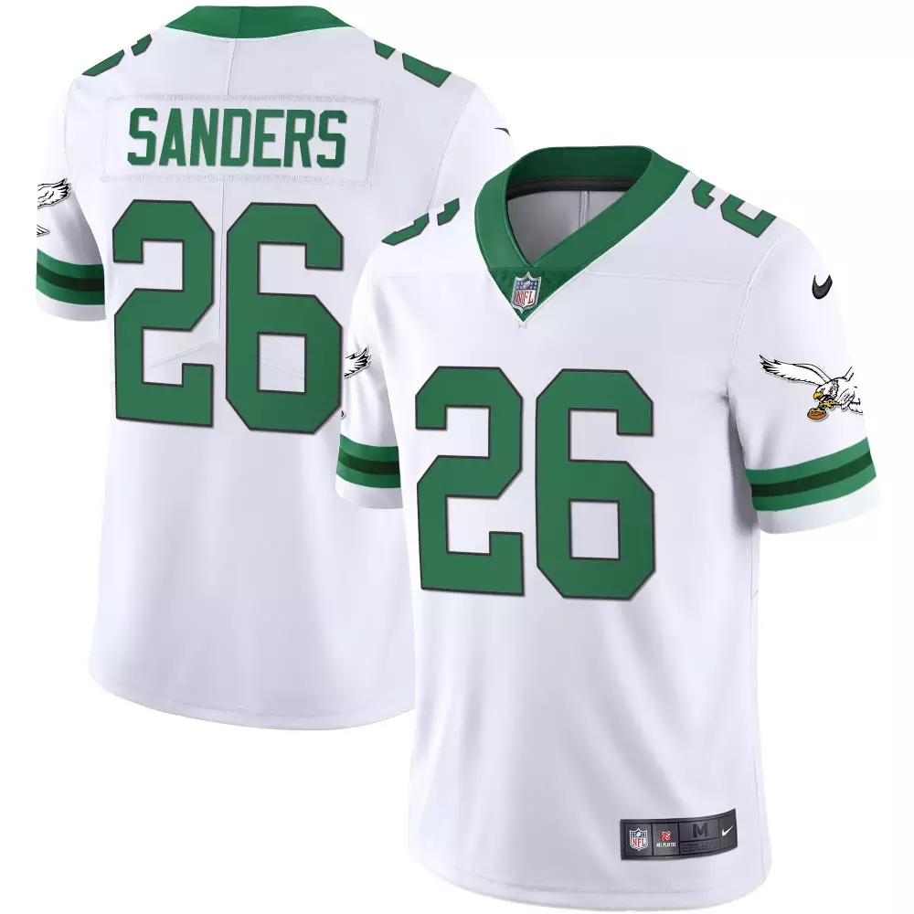 Sanders Philadelphia Eagles 2023 White Stitched Jersey | Fan Gear for Game Day | For Men, Women & Youth
