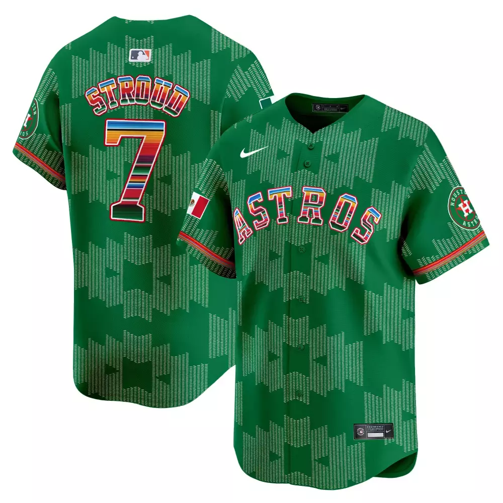 Astros CJ Stroud 7 Green Vapor Premier Limited Jersey | 2023 | Fan Gear for Men, Women & Youth