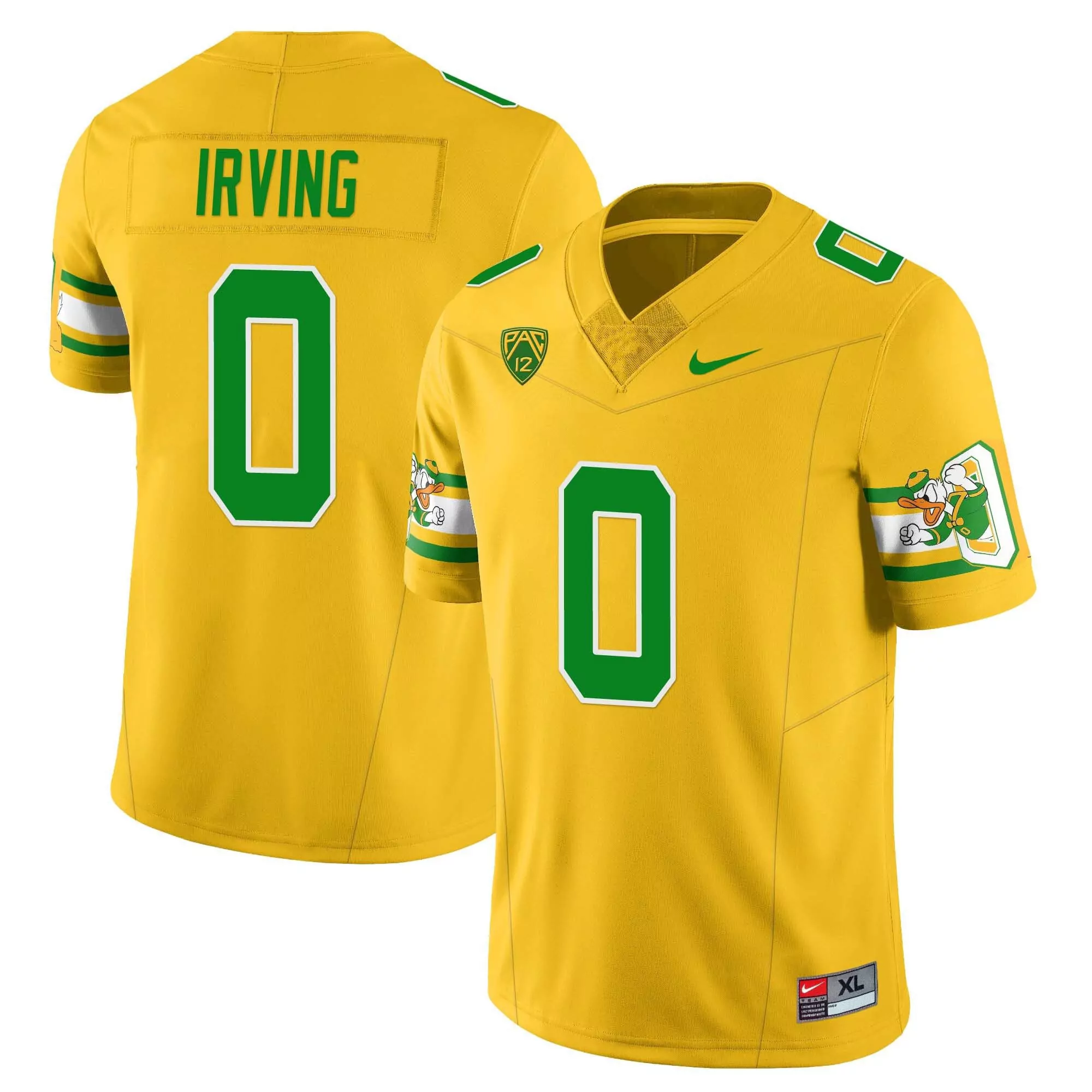 Men'S Stitched Oregon Ducks Jersey 1984 Mark Keise Irving Yellow With Name Patch