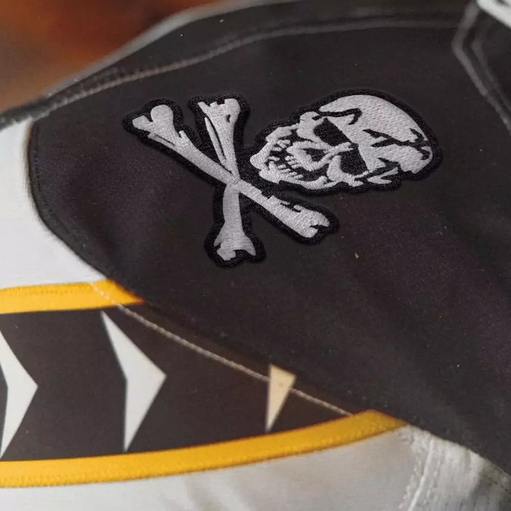 men s white navy midshipmen vapor stitched jersey jolly rogers vf 84 patch 2024