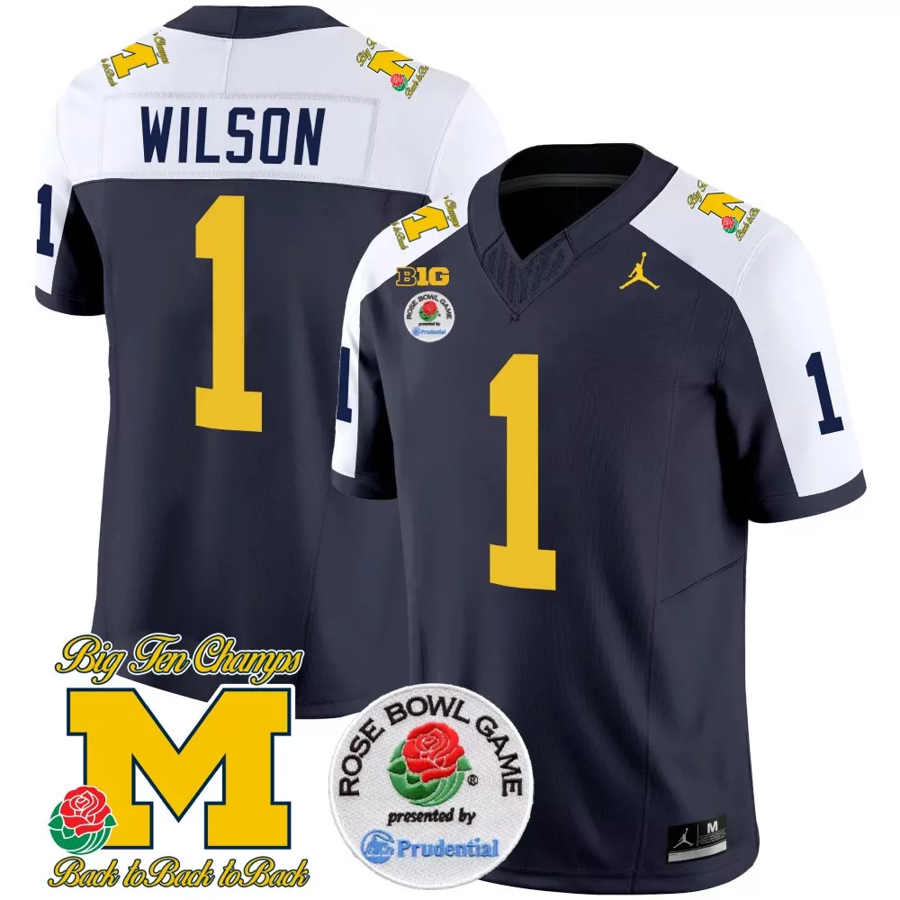 Men's Tom Brady 10 Michigan Wolverines Yellow Jersey | All Stitched Rose Bowl Patch 2023 | Limited Edition Fan Gear | For Men, Women & Youth