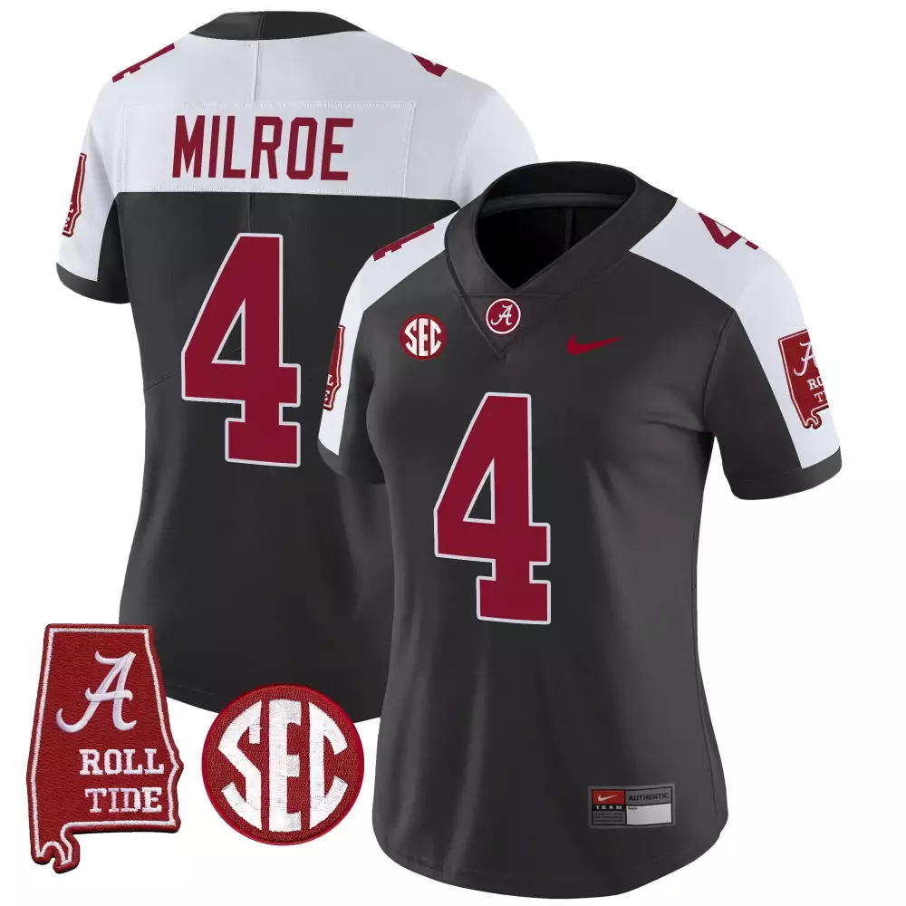 Miller 26 Alabama Crimson Tide White Vapor Limited Jersey | 2025 SEC & Roll Tide Patches | Limited Edition | For Men, Women & Youth