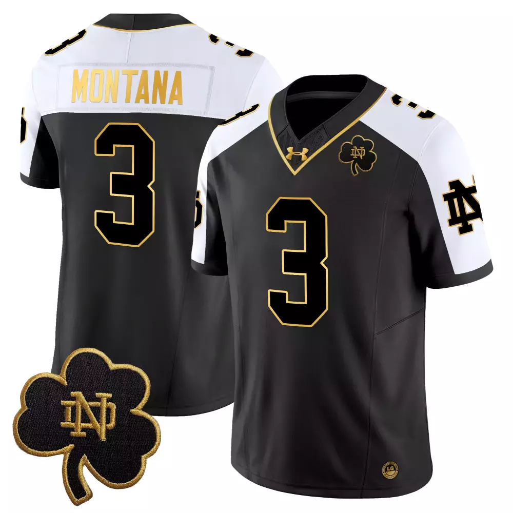 Montana 3 Men'S Stitched Jersey Notre Dame Fighting Irish Navy 2025 Sugar Bowl Champions