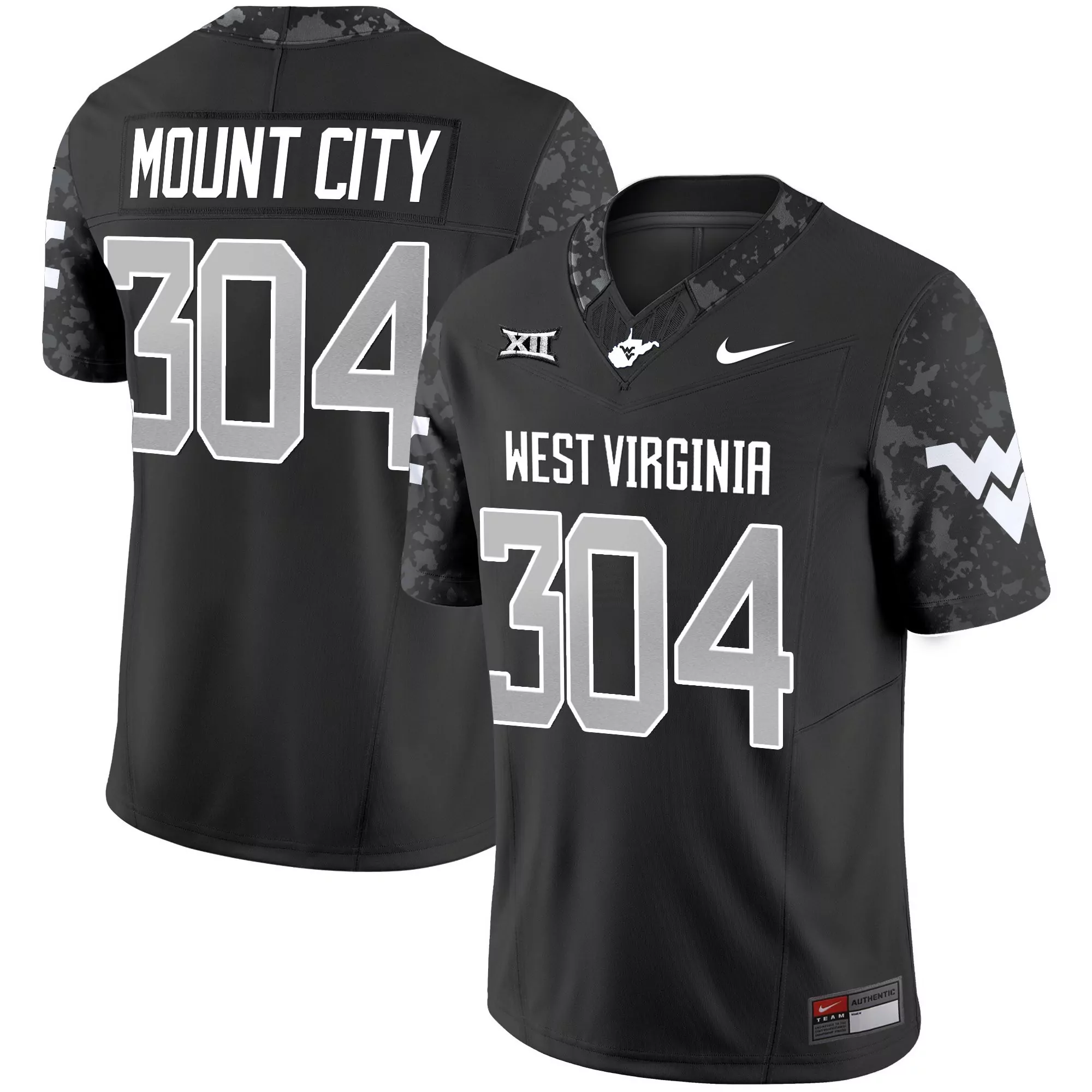 mount city 304 men s vapor jersey west virginia mountaineers 2025 limited edition black