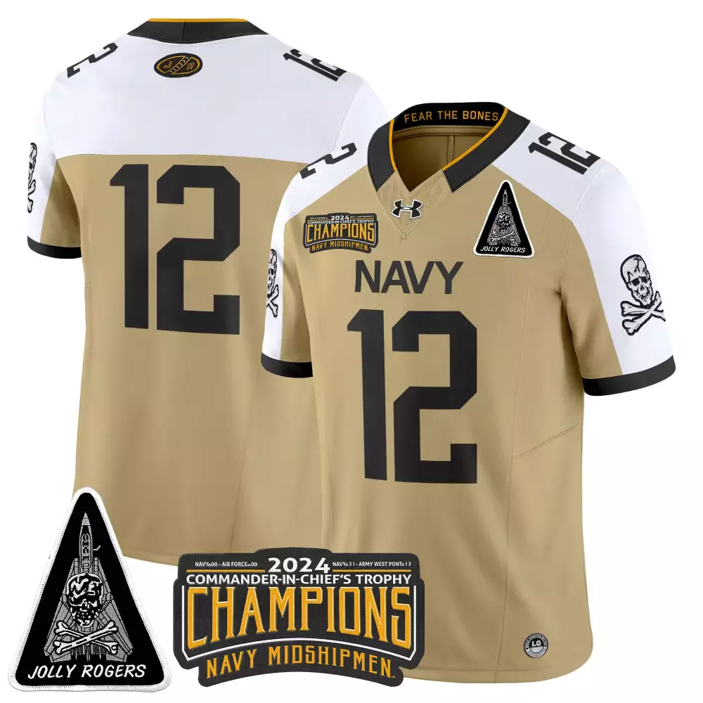 Navy Midshipmen 2024 Custom Youth All Stitched Jersey Gray Name Patch 00