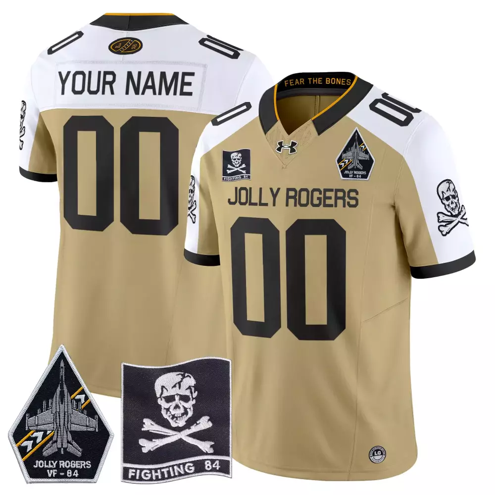 Navy Midshipmen Custom Stitched Jersey Navy Men 2024 Name Patch 00