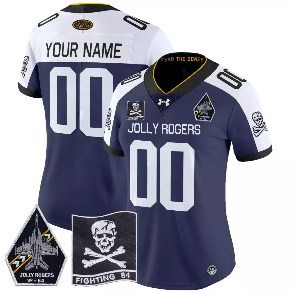 Navy Midshipmen Jolly Rogers 1 Men'S Stitched Jersey Navy 2023 Limited Edition