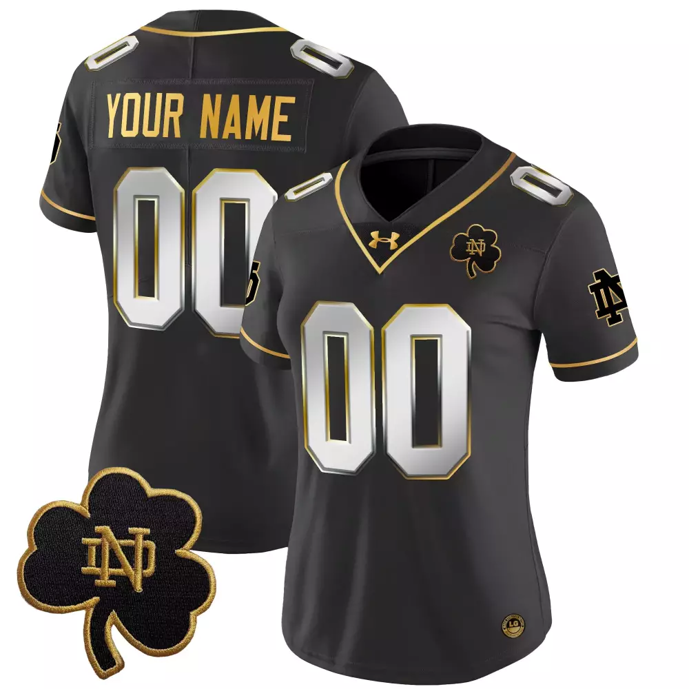 Notre Dame Fighting Irish Women's Stitched Vapor Jersey | Green 2025 with Name Patch | Limited Edition Fan Gear | For Men, Women & Youth